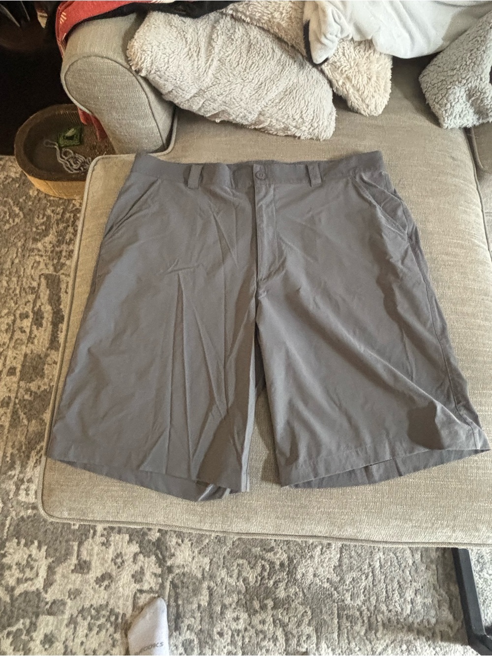 Men's Performance Gray Shorts - Lightweight Everyday Shorts- Golf shorts